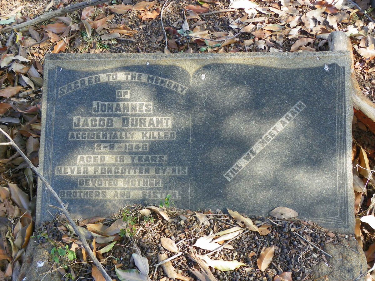 DURANT Johannes Jacob -1946