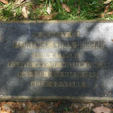 DUNCAN Florence Emma nee STEVENS -1945