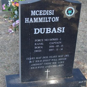 DUBASI Mcedisi Hammilton 1956-1997