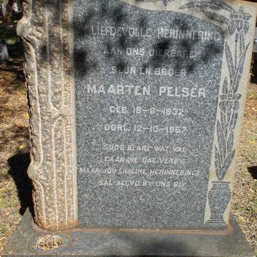 DUVENAGE Maarten Pelser 1932-1957