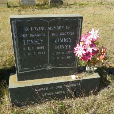 DUNYE Jimmy 1957-1988 :: LENSLY 1895-1977