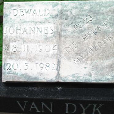 DYK Dewald Johannes, van 1904-1982