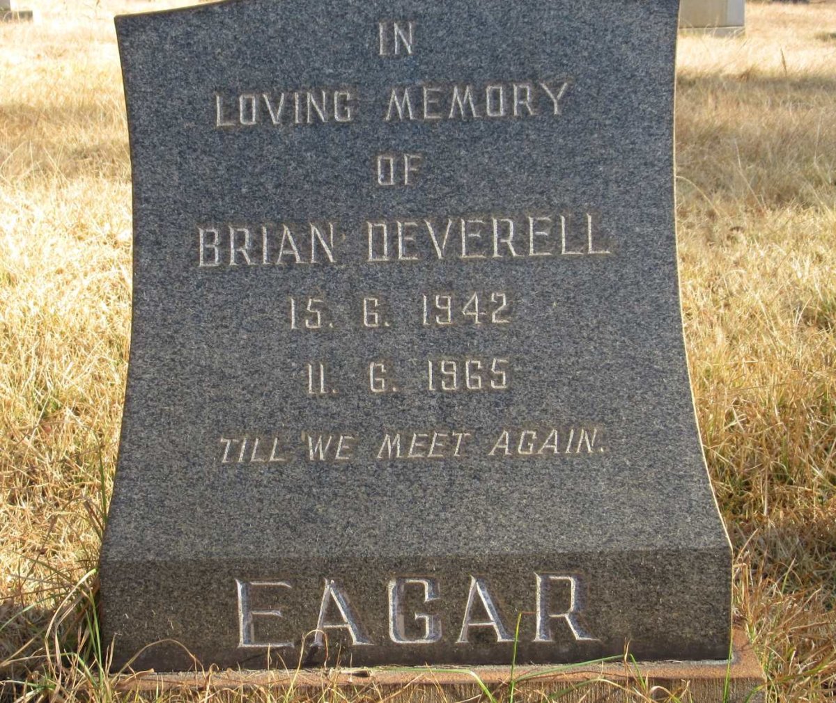 EAGAR Brian Deverell 1942-1965
