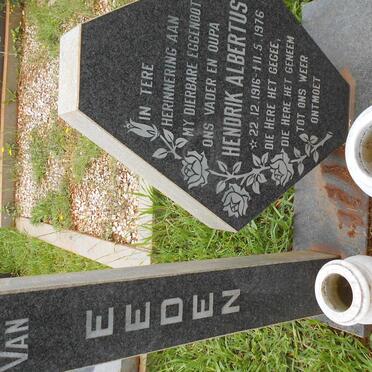 EEDEN Hendrik Albertus, van 1916-1976