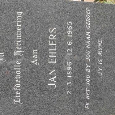 EHLERS Jan 1896-1965