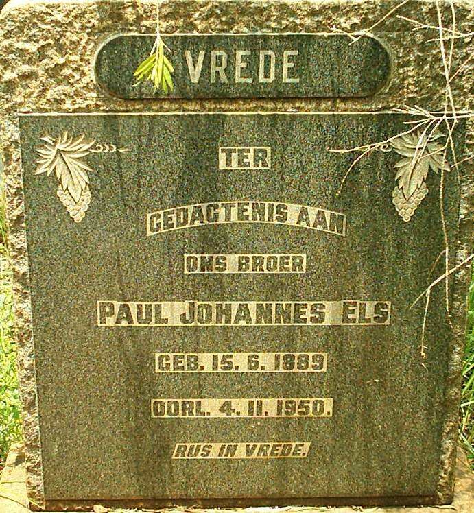 ELS Paul Johannes 1889-1959
