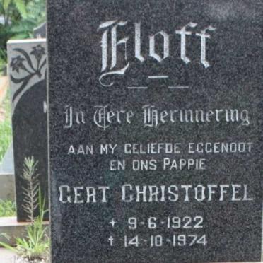 ELOFF Gert Christoffel 1922-1974