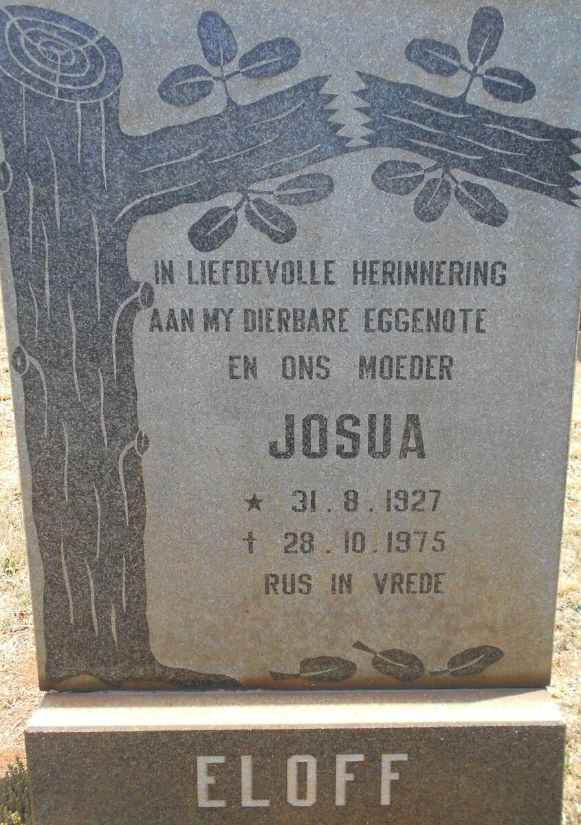 ELOFF Josua 1927-1975