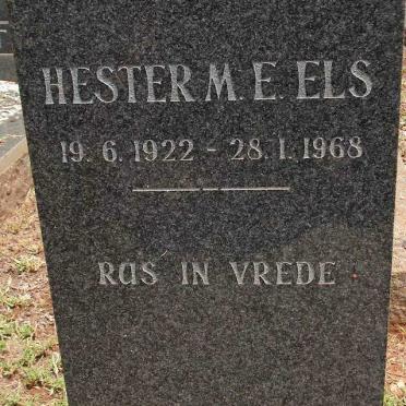 ELS Hester M.E. 1922-1968
