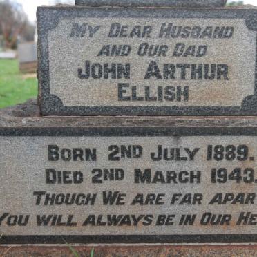 ELLISH John Arthur 1889-1943 &amp; Italia Rosaline 1889-1950