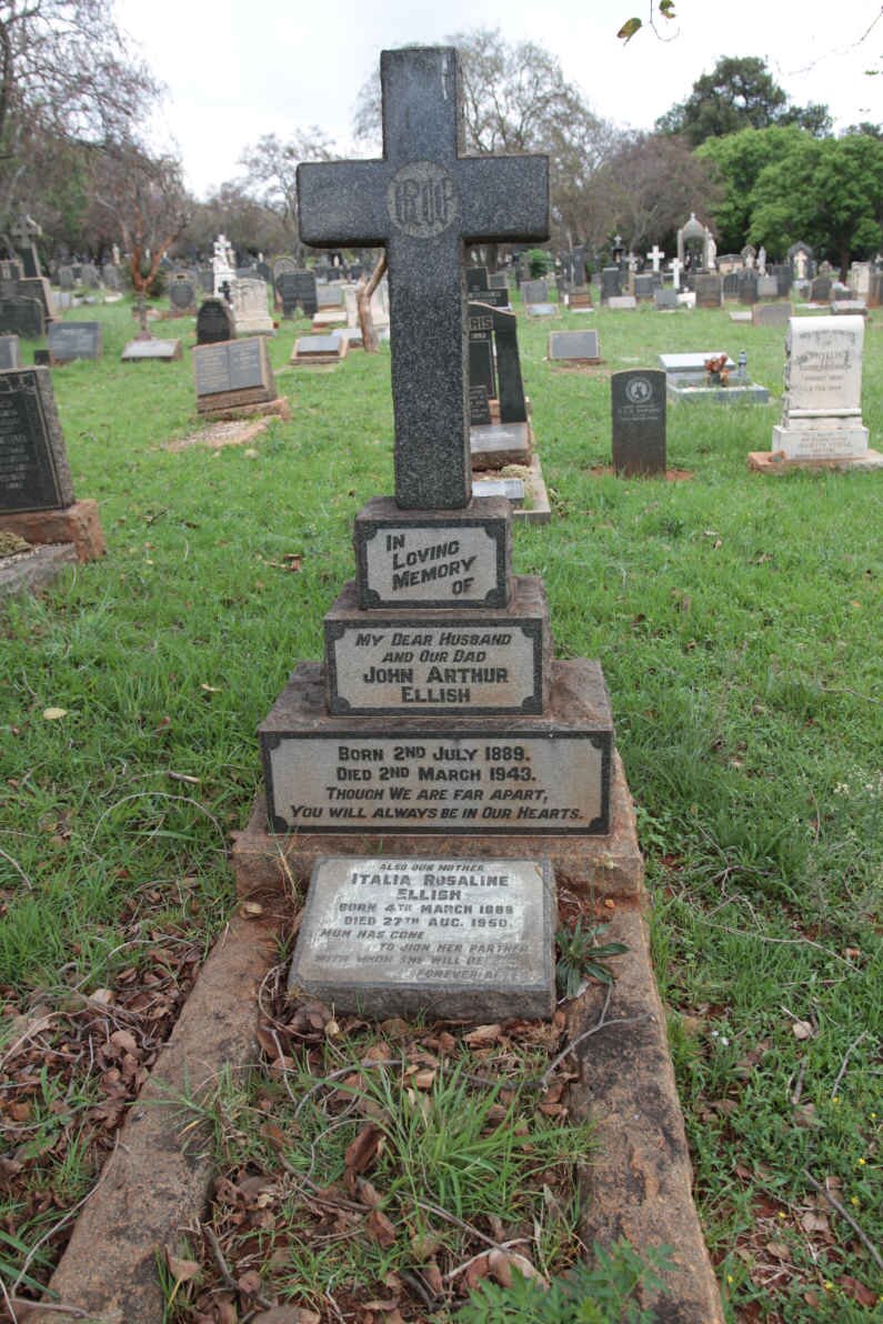 ELLISH John Arthur 1889-1943 &amp; Italia Rosaline 1889-1950