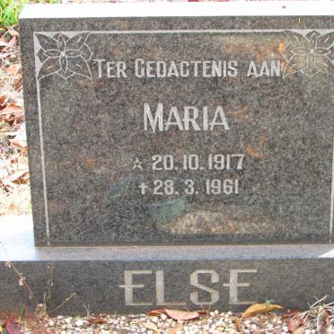 ELSE Maria 1917-1961