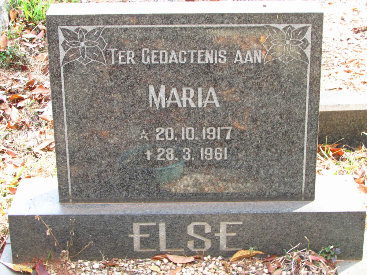 ELSE Maria 1917-1961