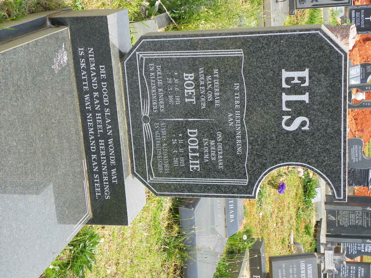 ELS Boet 1921-1997 &amp; Dollie 1923-2011