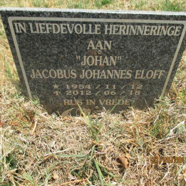 ELOFF Jacobus Johannes 1954-2012