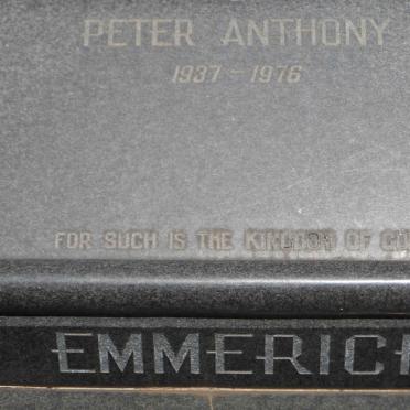 EMMERICH Peter Anthony 1937-1976