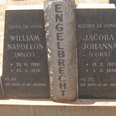 ENGELBRECHT William Napoleon 1906-1974 &amp; Jacoba Johanna 1907-1974
