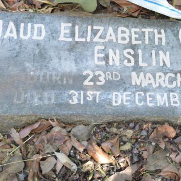 ENSLIN Maud Elizabeth 1909-1953