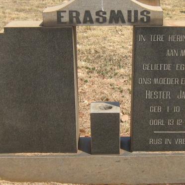 ERASMUS Hester Jacoba 1905-1969