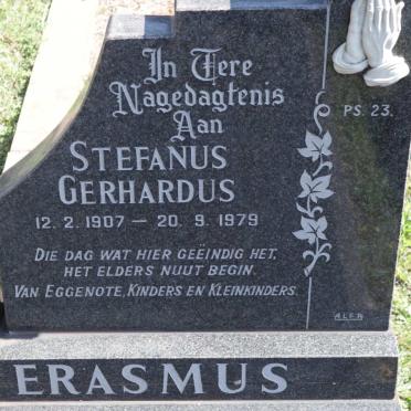 ERASMUS Stefanus Gerhardus 1907-1979 &amp; Elizabeth Maria 1905-1989