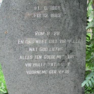 ERASMUS Elize 1965-1983