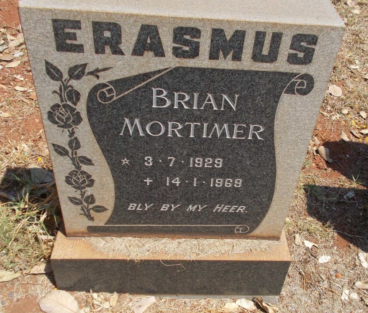 ERASMUS Brian Mortimer 1929-1969