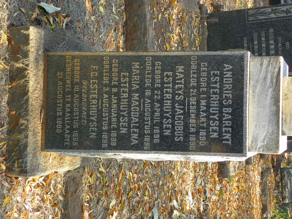 ESTERHUYSEN F.C. 1865-1900