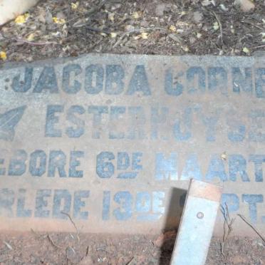 ESTERHUYSEN Hester J.E. nee SCHALKWYK -1948 :: ESTERHUYSEN Jacomina Elizabeth Susana 1924-1924 :: ESTERHUYSEN Jacoba Cornelia 1927-1927