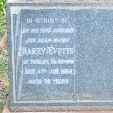 EVETTS Harry -1954