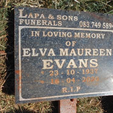 EVANS Elva Maureen 1937-2020