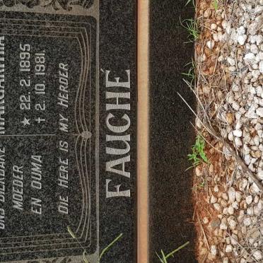 FAUCHE Anna Maria Margaritha 1895-1981