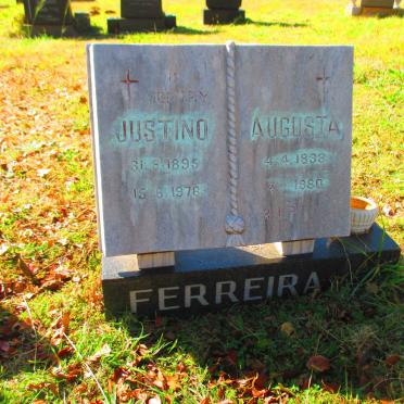FERREIRA Justino 1895-1976 &amp; Augusta 1898-1980