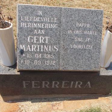 FERREIRA Gert Martinus 1915-1972