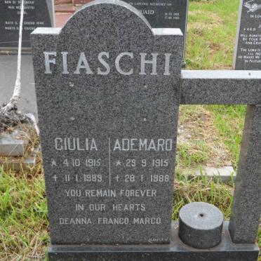 FIASCHI Ciulia 1915-1989 &amp; Ademaro 1915-1988