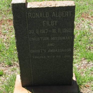 FILBY Ronald Albert 1917-1963