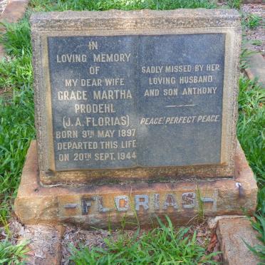 FLORIAS Grace Martha Prodehl 1897-1944