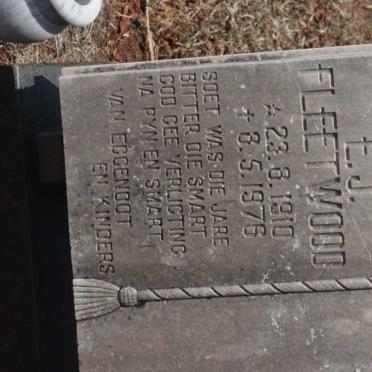 FLEETWOOD E.J. 1910-1976