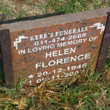 FLORENCE Helen 1945-2007