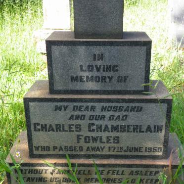 FOWLES Charles Chamberlain -1950