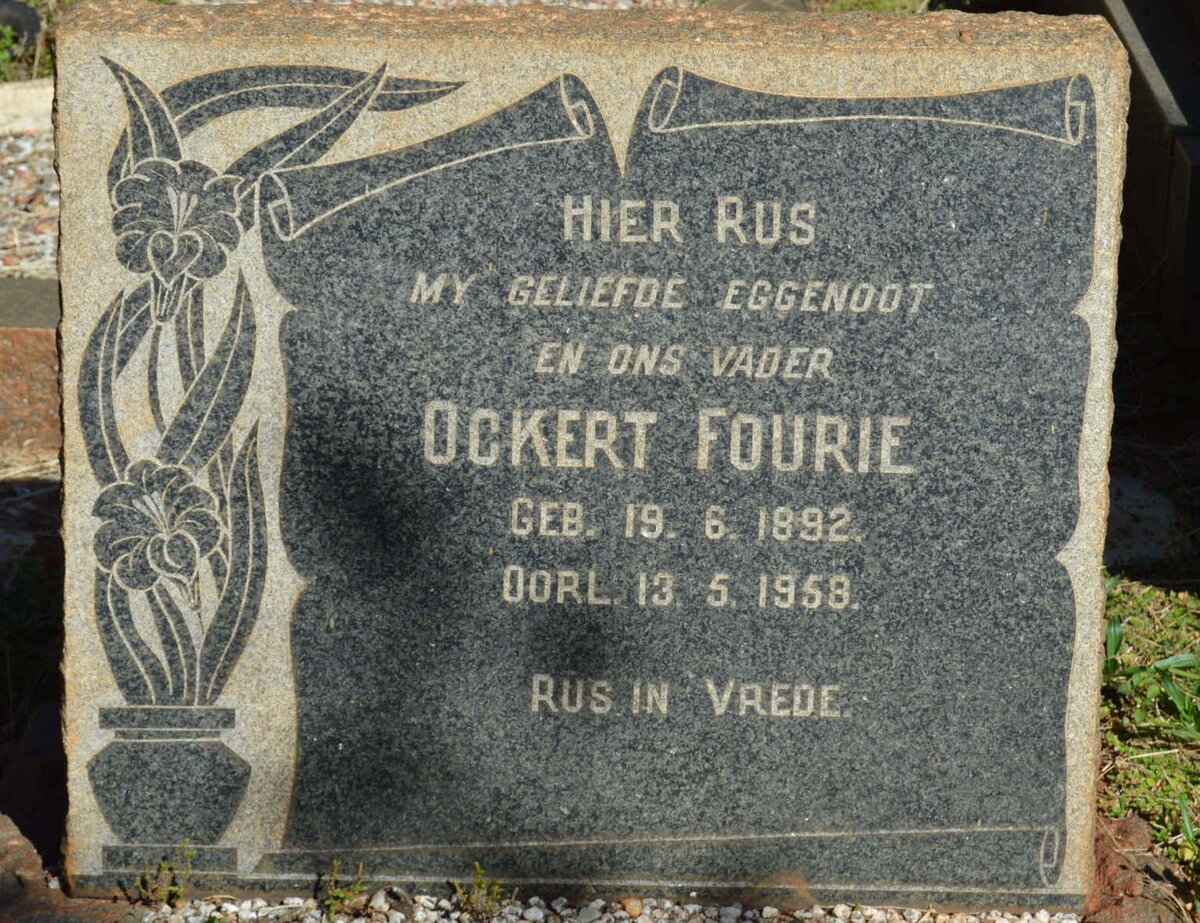 FOURIE Ockert 1892-1958