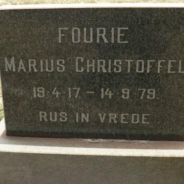 FOURIE Marius Christoffel 1917-1979