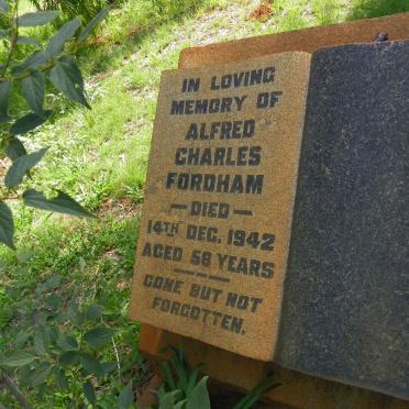 FORDHAM Alfred Charles -1942