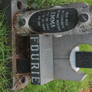 FOURIE Emma 1943-1989