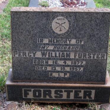 FORSTER Percy William 1877-1957