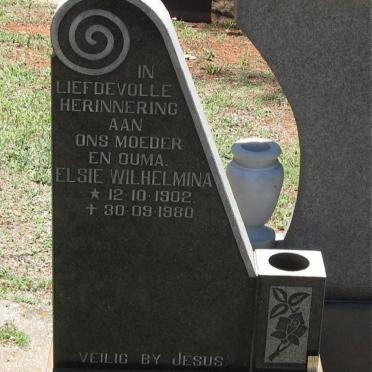 FOURIE Elsie Wilhelmina 1902-1980