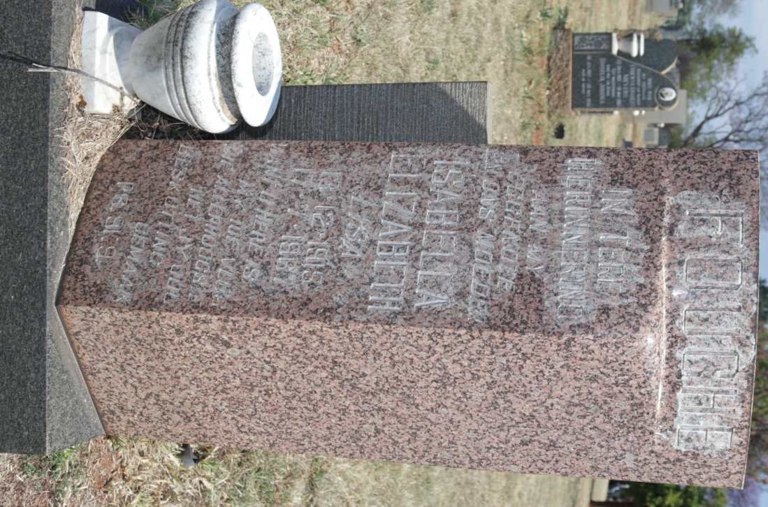 FOUCHE Isabella Elizabeth 1915-1967