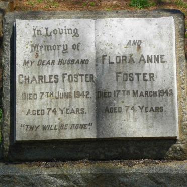 FOSTER Charles -1942 &amp; Flora Anne -1943