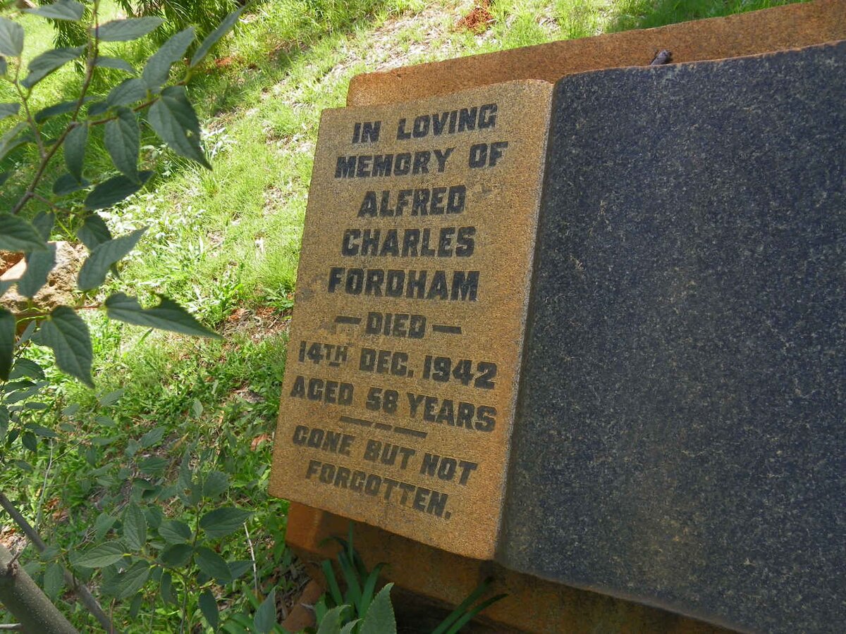 FORDHAM Alfred Charles -1942