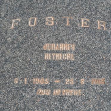 FOSTER Johannes Reynecke 1905-1965