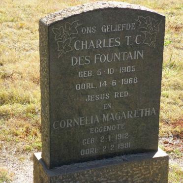 FOUNTAIN Charles T.C., des 1905-1968 &amp; Cornelia Magaretha 1912-1981